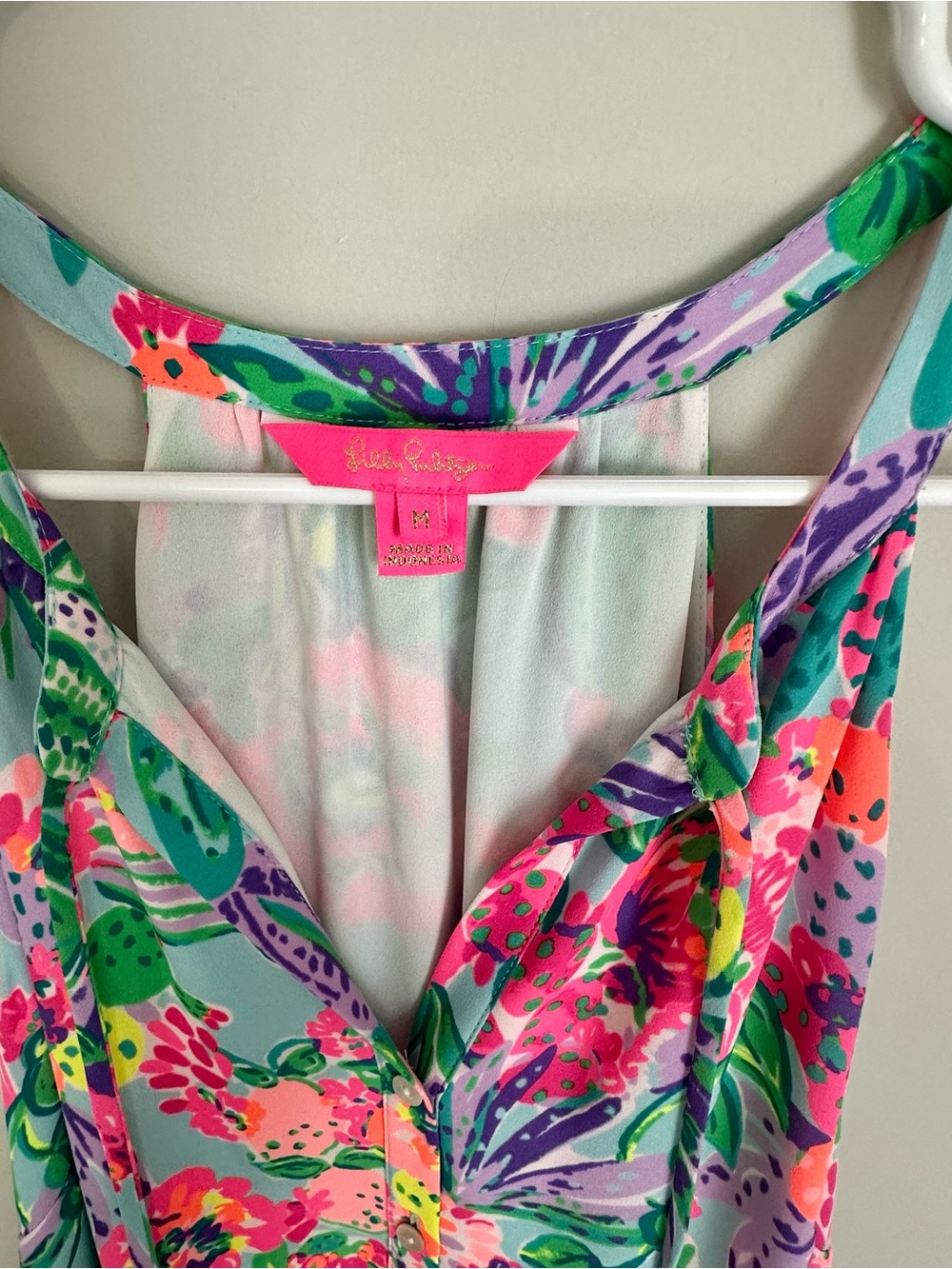 Lilly Pulitzer Vibrant Floral dress size medium - Picture 3 of 4
